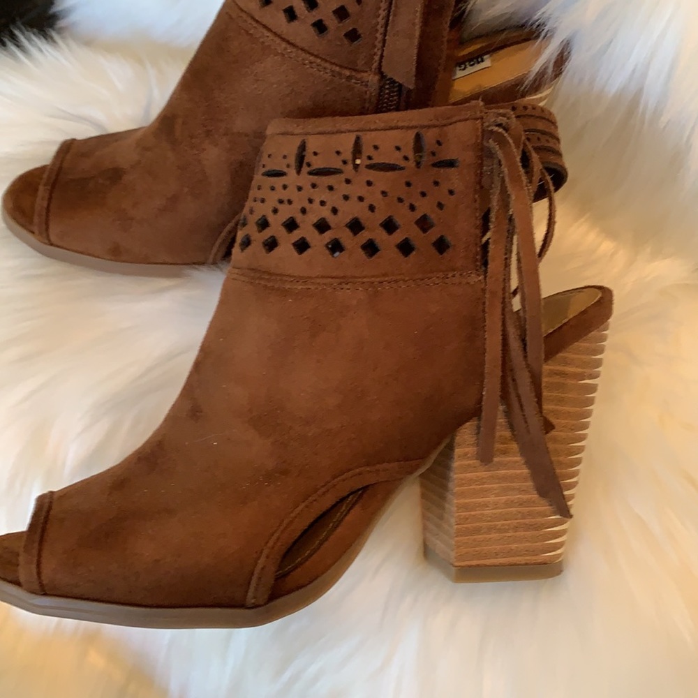 Not Rated Brown Suede bootie